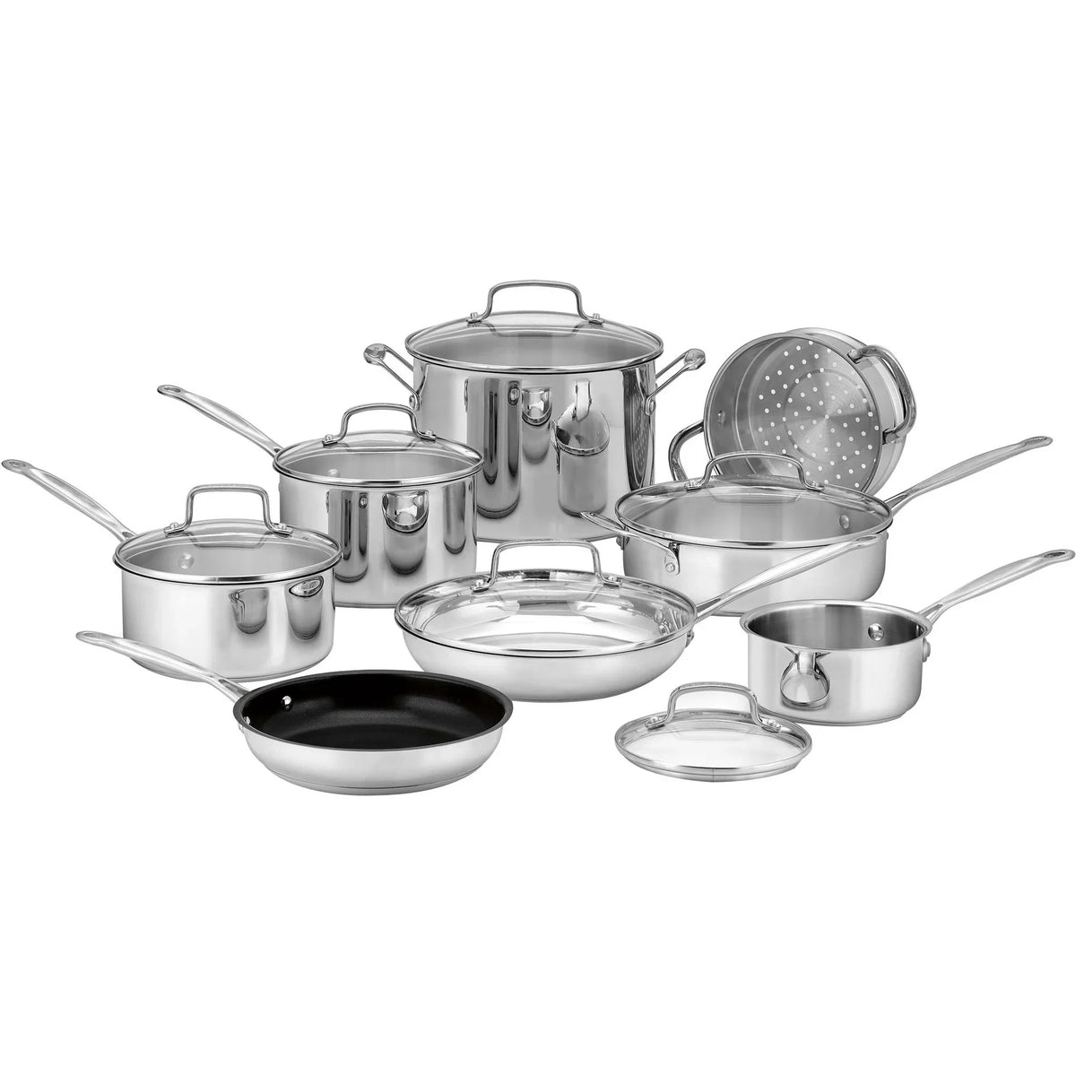 Cuisinart Chef's Classic Stainless Steel 14 Piece Cookware Set (77-14)