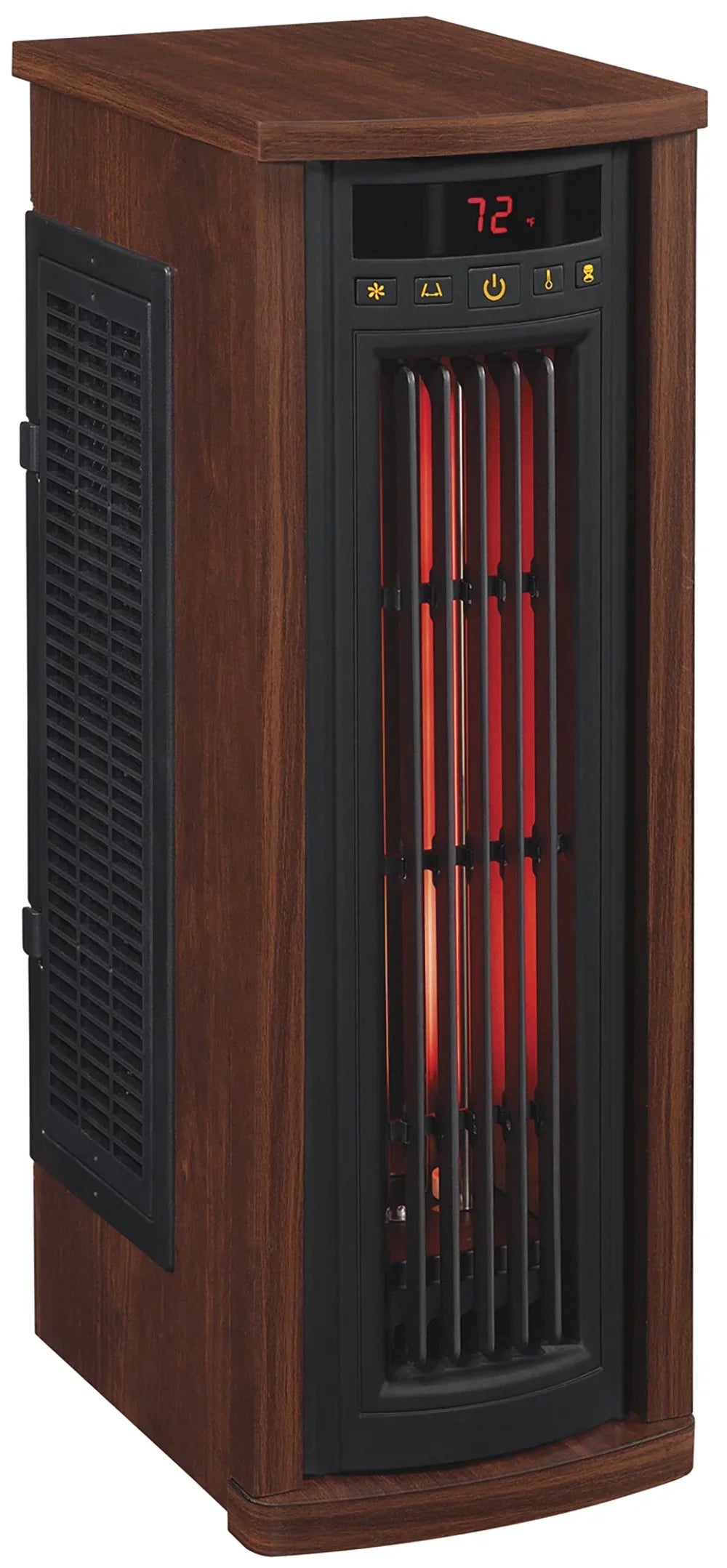 Duraflame Portable Electric Infrared Quartz Oscillating Tower Heater, Cherry