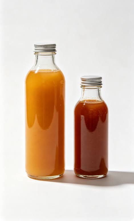 Juice and Sauce Bottles-Set of 6 (3 pcs-17oz, 3 pcs-34oz)