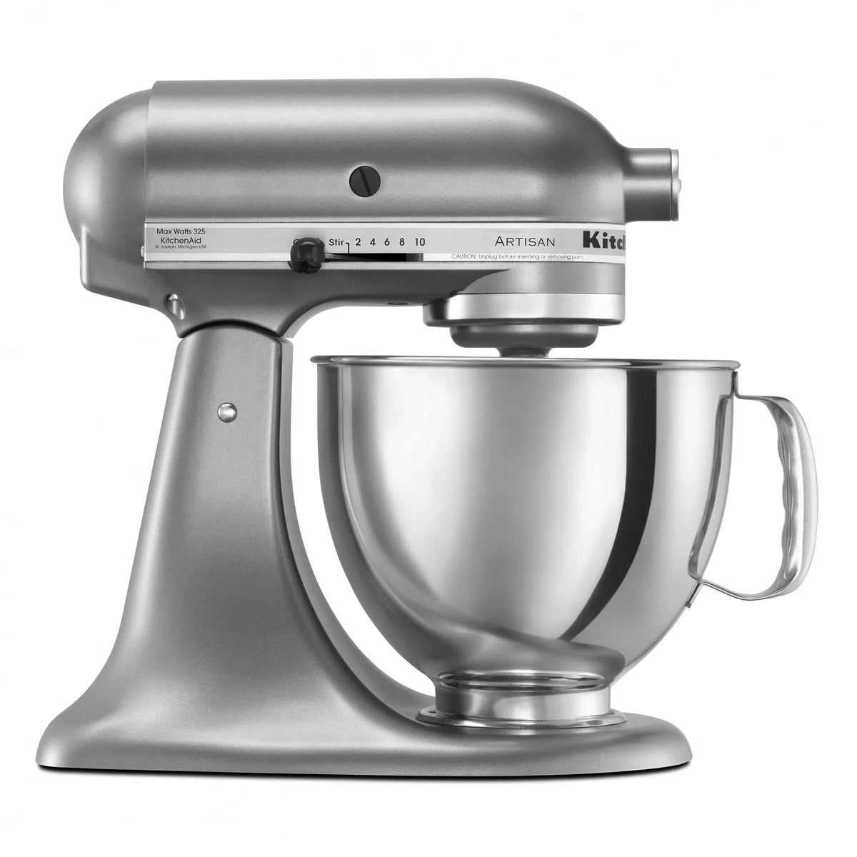 KitchenAid Artisan Series 5-Quart Tilt-Head Stand Mixer, Contour Silver,  KSM150PS