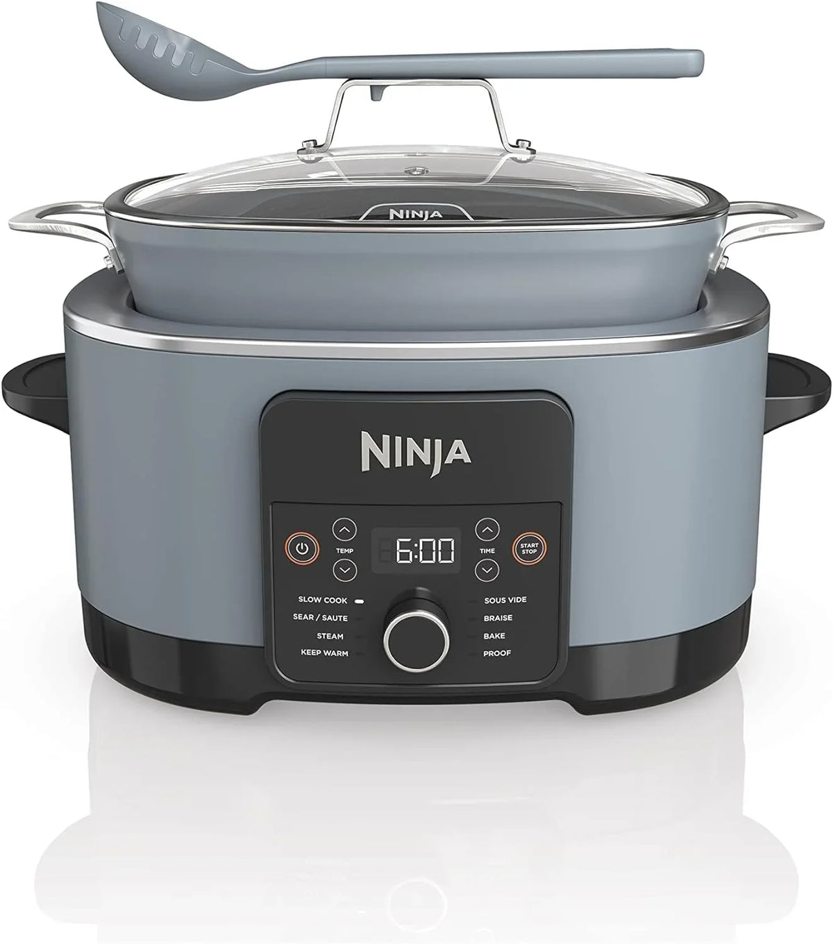 YUQIN 8.5 Quart 8-in-1 Multi-Cooker and Slow Cooker - Sea Salt Gray