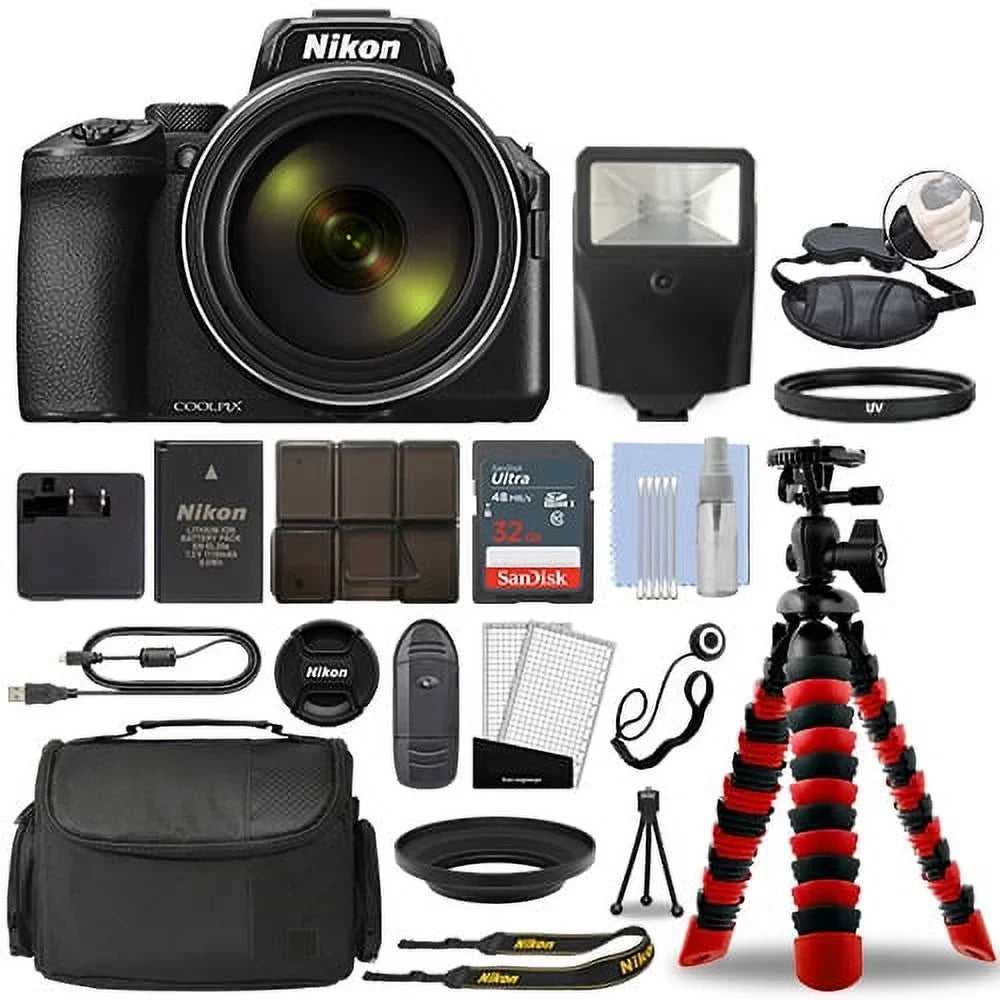 Nikon Coolpix P950 16MP 4K Digital Camera with 83x Optical Zoom + 32GB Bundle