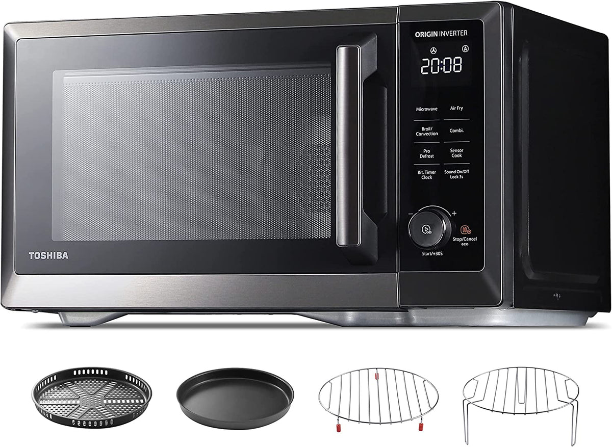 TOSHIBA 7-in-1 Countertop Microwave Oven and Air Fryer Combo, 1.0 cu.ft - 1000W