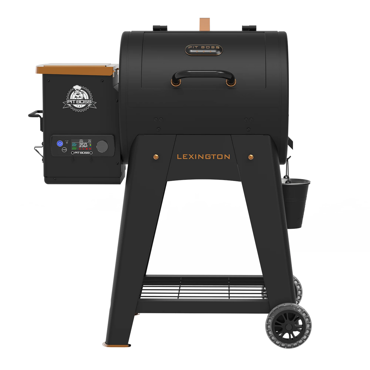 Pit Boss Lexington 500 Sq in Wood Fired Pellet Grill and Smoker – Onyx Series